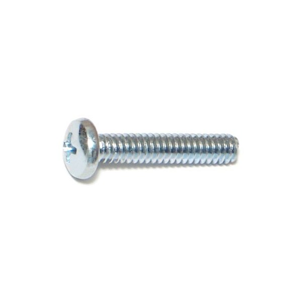 Midwest Fastener #10-24 x 1 in Phillips Pan Machine Screw, Zinc Plated Steel, 35 PK 77484 - main